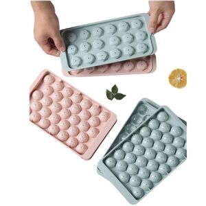Ice Trays 5 pc Multi-grid Random Color Ice Ball Mold Pink Blue Sphere Set of 5